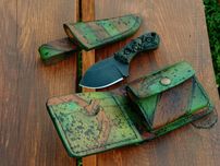 Neck Jaskółka Skull Nóż Ręcznie Robiony Knifemaking Polska Custom