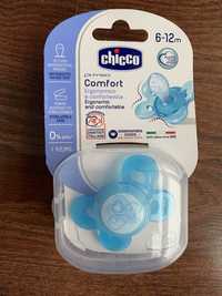 Smoczek chicco - nowy - niebieski 6-12 m