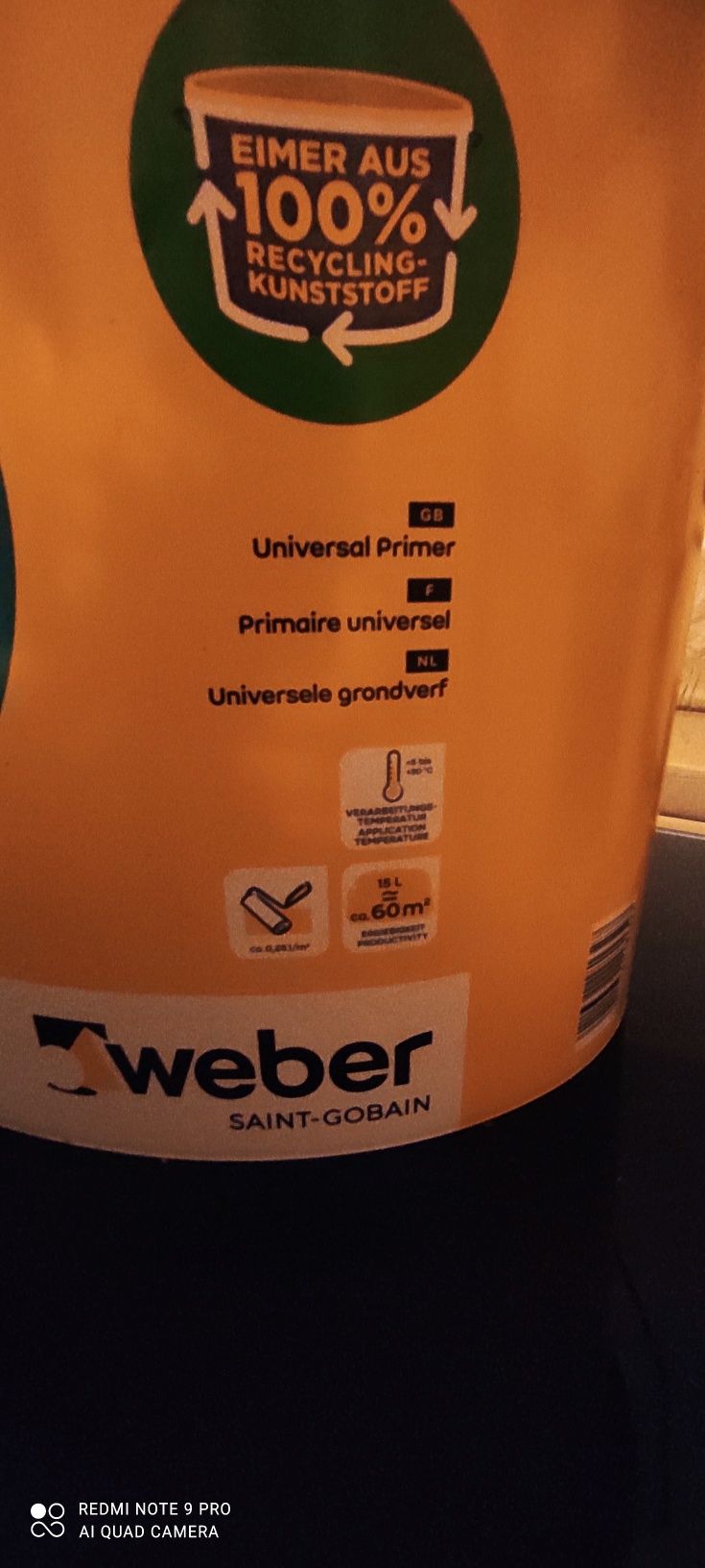 Grunt pod tynk mineralny strukturę Weber