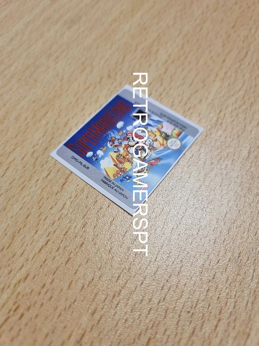 Label de reposição Super Mario Land