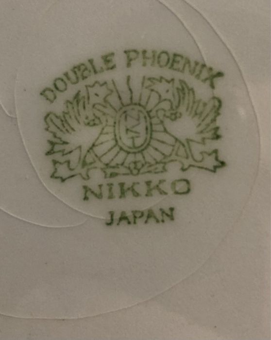 Prato de sopa antigo da double phoenix