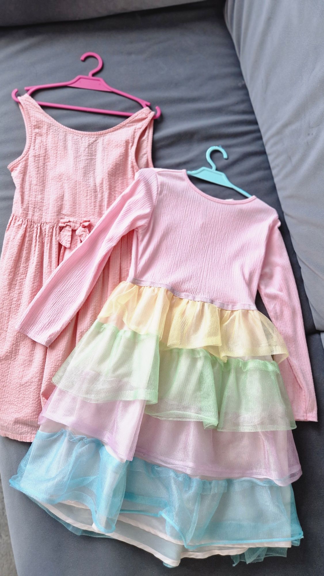 Sukienka H&M r 122/128 różowe