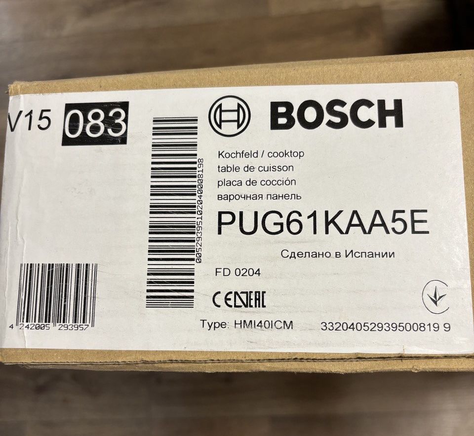 Нова варильна поверхня індукційна Bosch PUG61KAA5E
