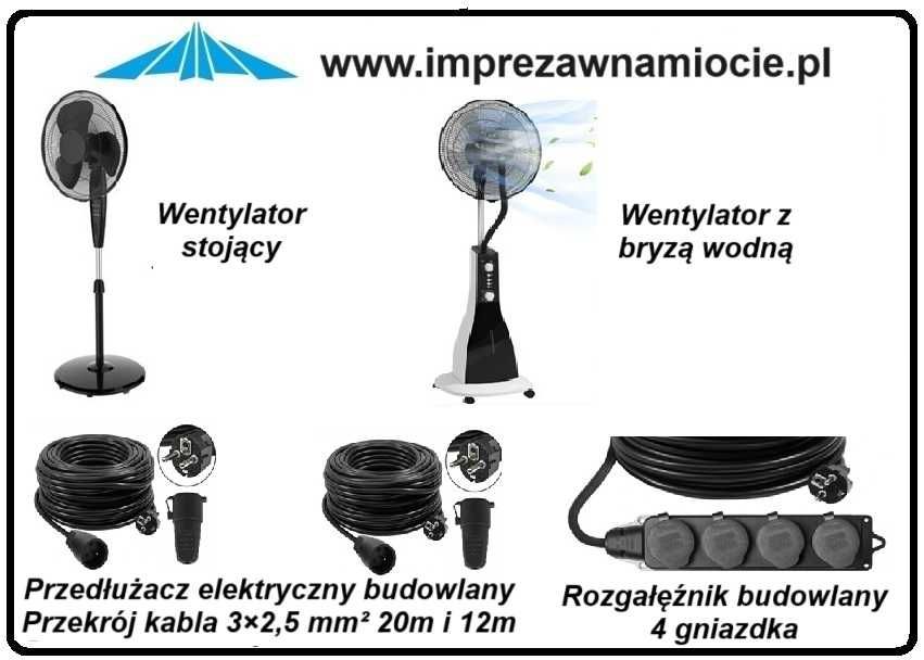 Kostkarka Grill bemary warniki głośniki wentylatory disco projektor