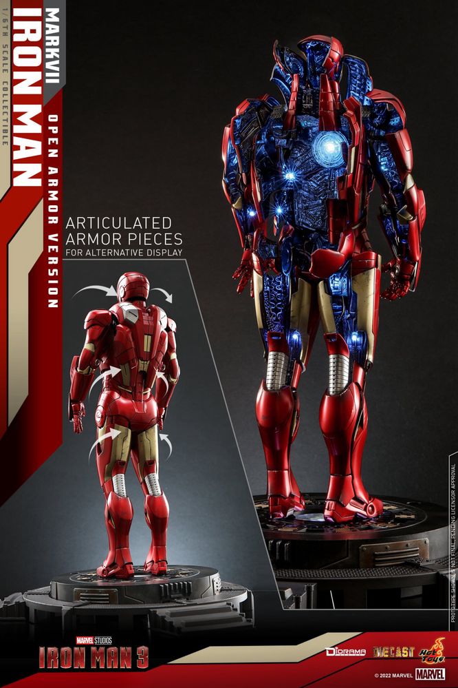 Фигурка 1/6 hot toys ds 4 D51 IRON MAN 3 – MARK VII OPEN ARMOR