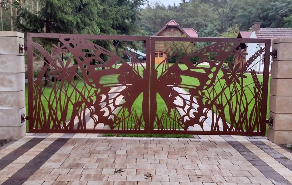Panele dekoracyjne, bramy, bramki, cnc
