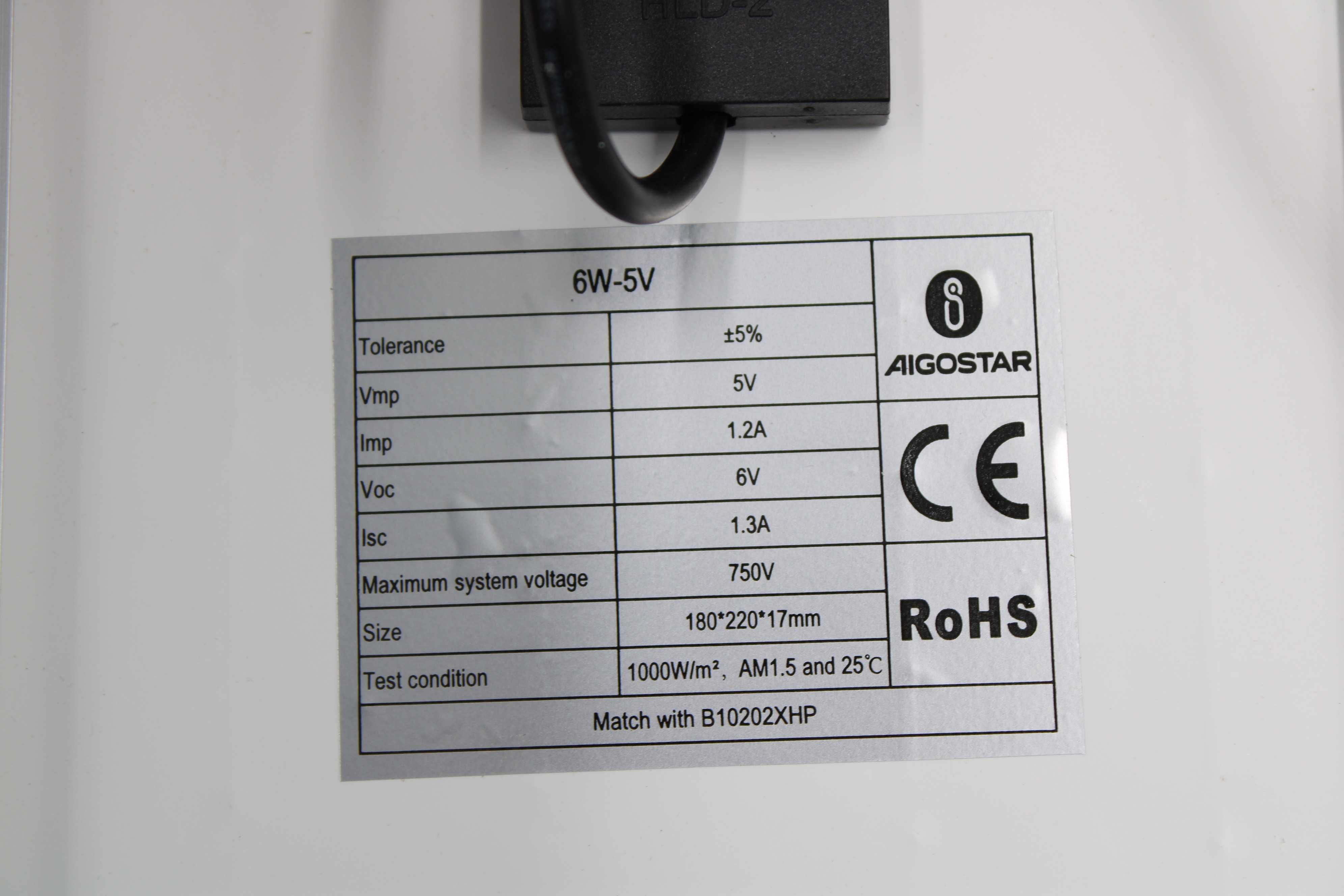 AIGOSTAR Halogen Naświetlacz solarny LED HQ Czarny 30W 400LM 6500K