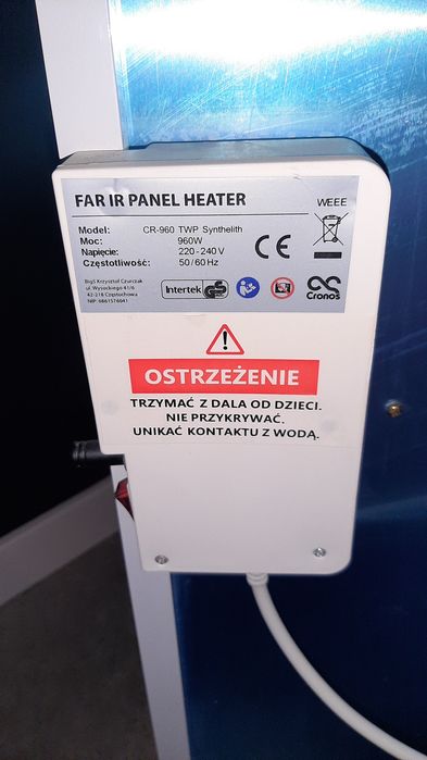 Grzejniki 5szt panel promiennik podczerwieni Cronos