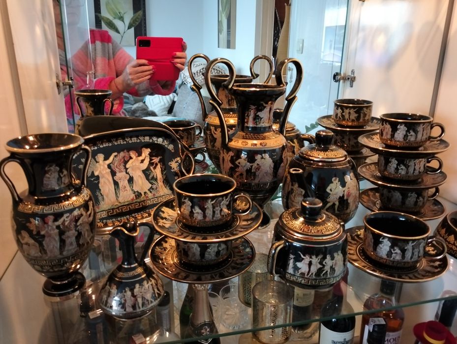 Serwis grecki że złocony