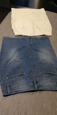 Spódnice jeans rozm. M/L gratis bluzki