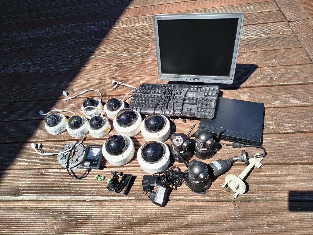 Hikivision kamery, monitor, rejestrator itp