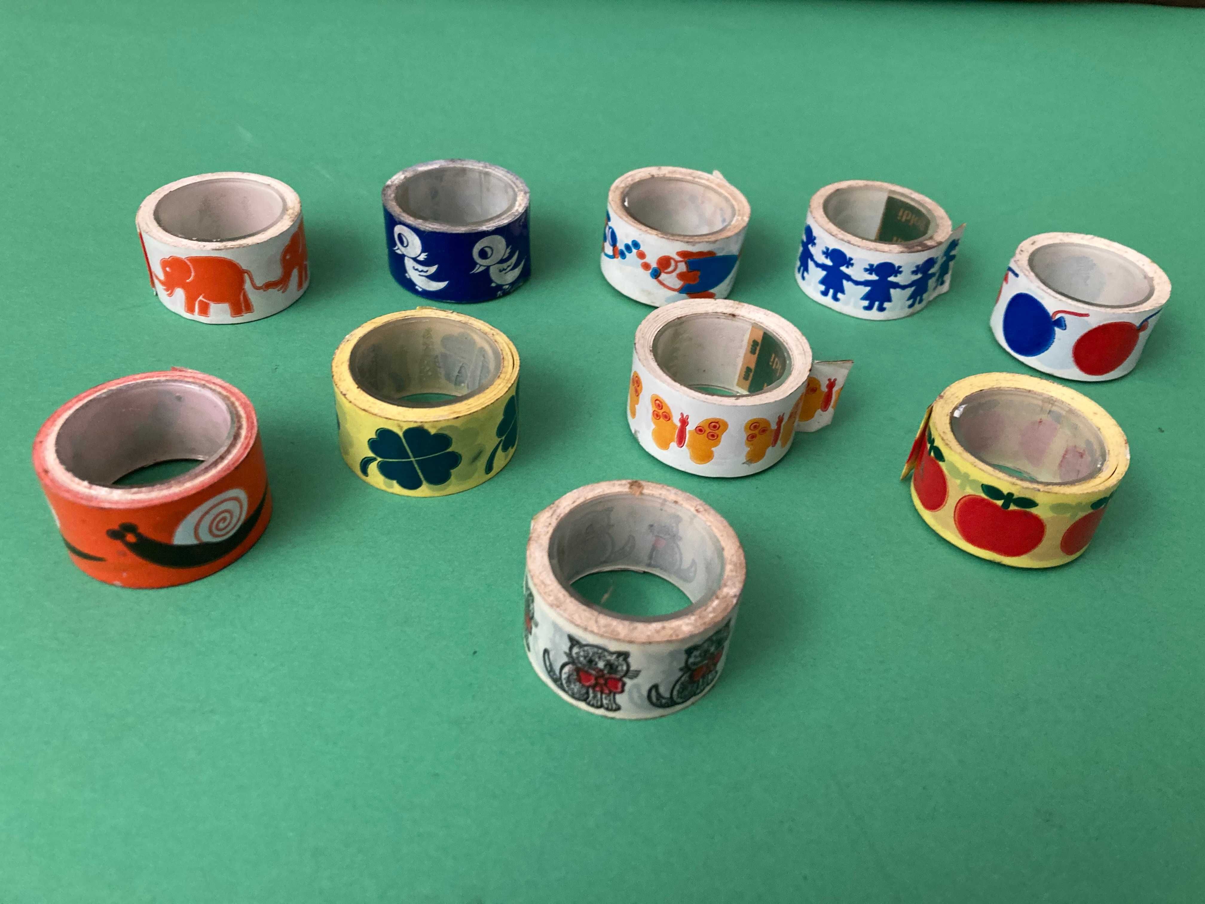 Lote 10 Rolinhos Fita Colas Decoradas Anos 80 Goldi Germany