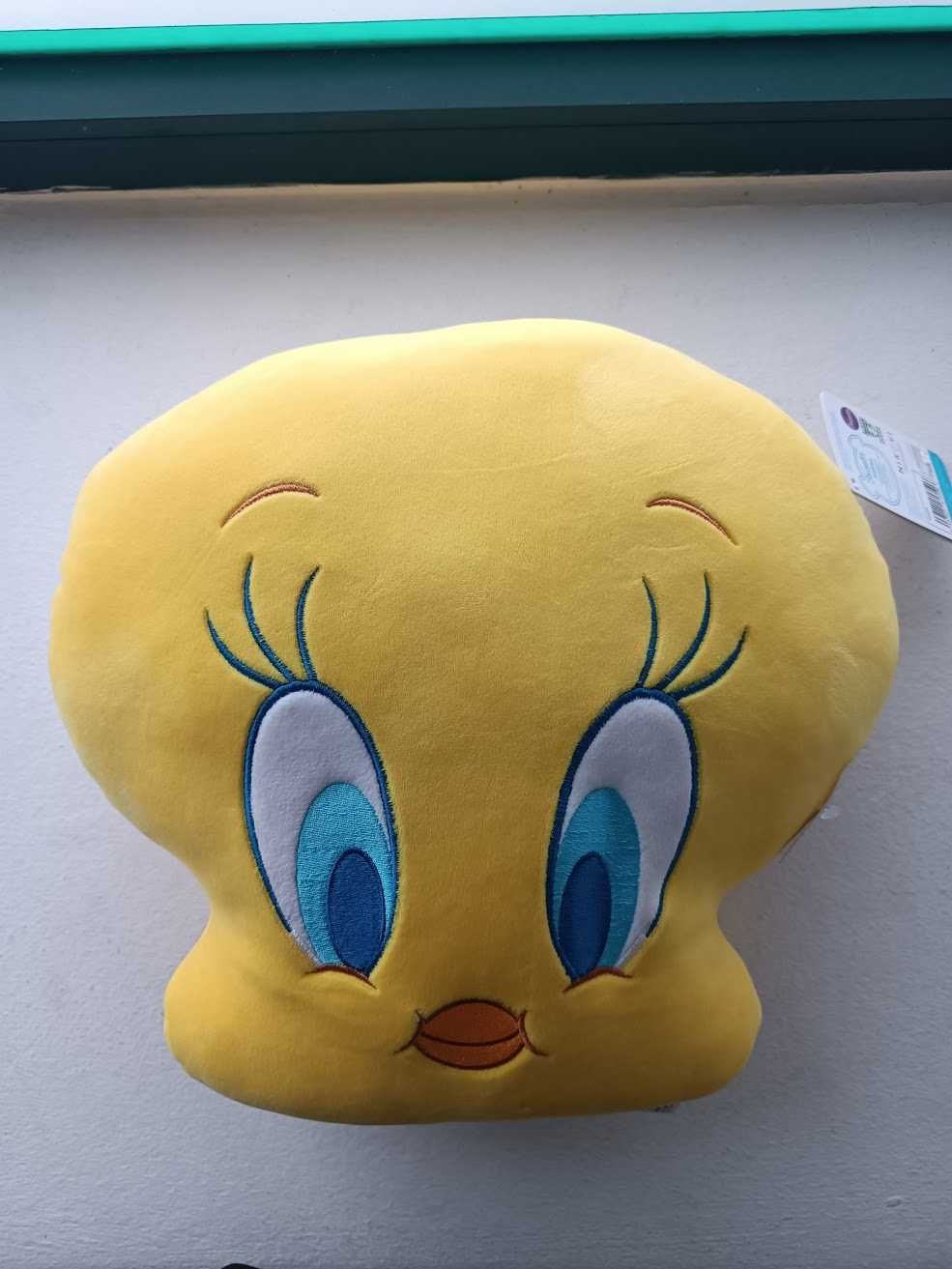 Peluche Almofada Tweety Looney (Edição 100 anos Warner Bros) 33x30cm