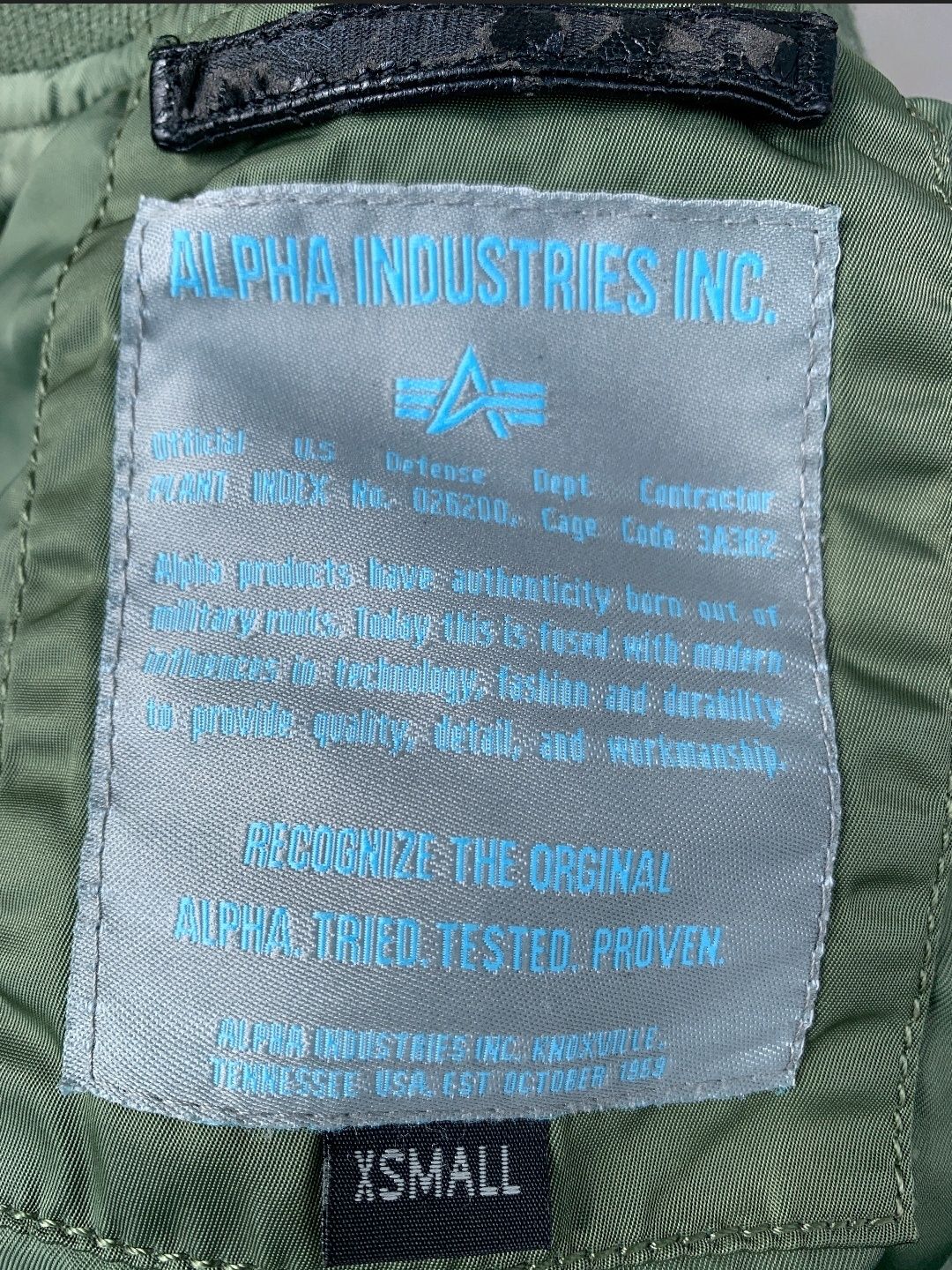 Alpha Industries bomberka zielona XS