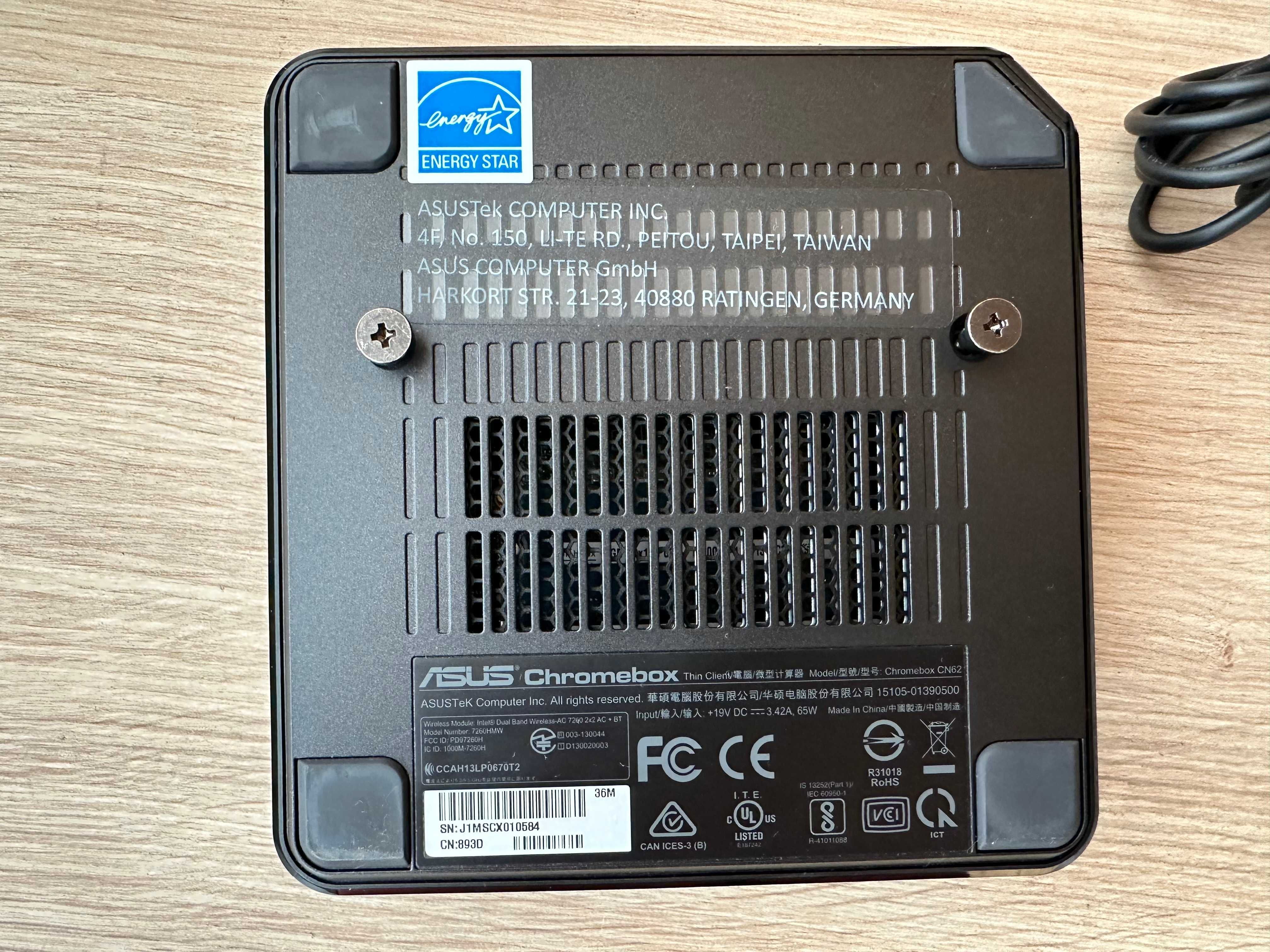 Компютер ASUS Chromebox CN62 Intel Core i3-5010U RAM 4Gb