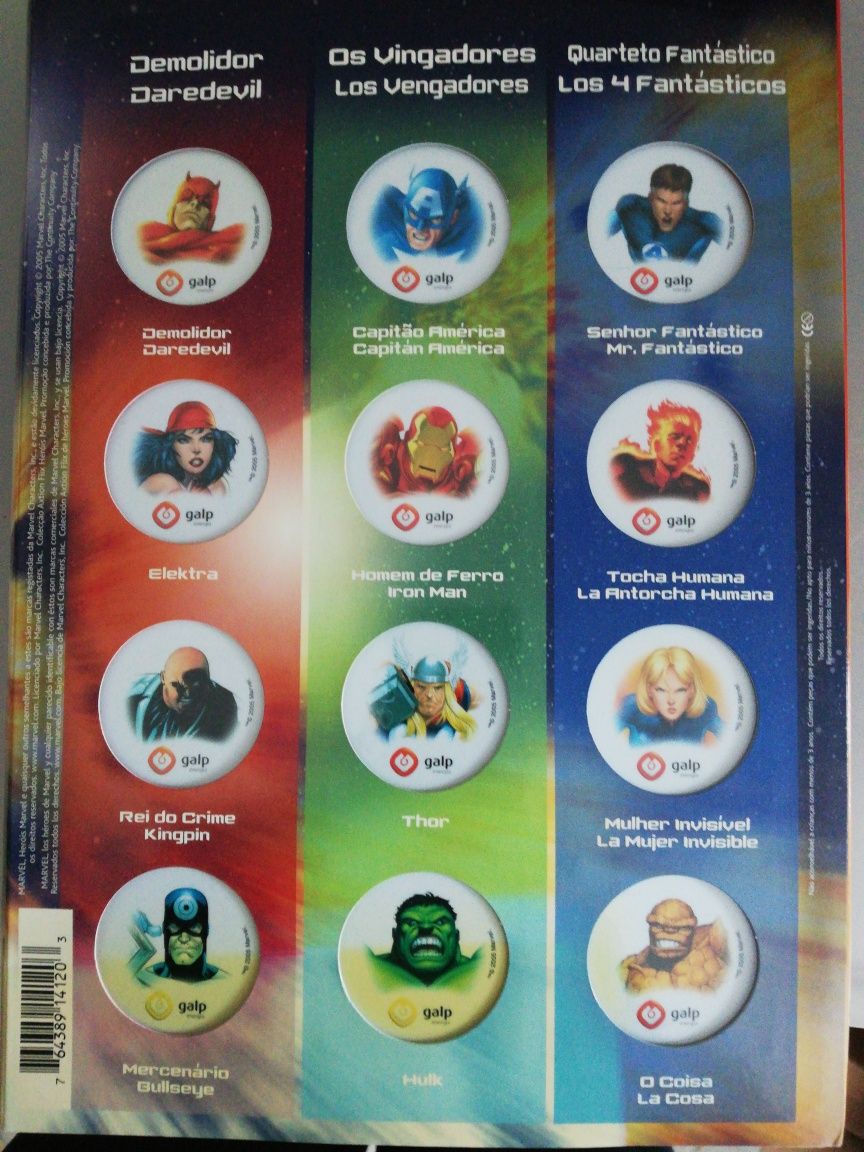 Coleção Marvel Heroes da Galp