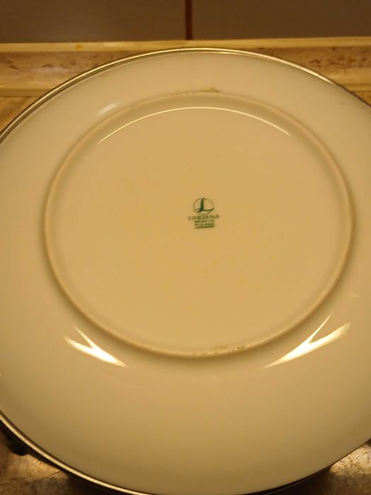 Fajansowy talerz z widokiem starego pobrzeża Gdańska /Lubiana