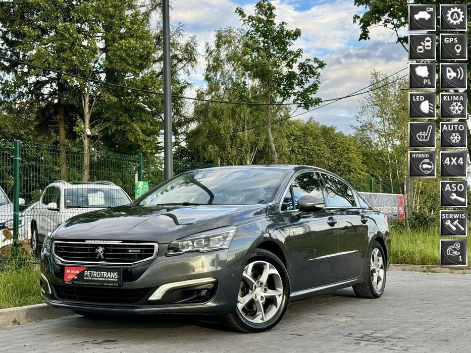 Peugeot 508 2.0 / 163KM HYBRID4 Automat Nawigacja Kamera Skóra Masaże Grzane Fotel