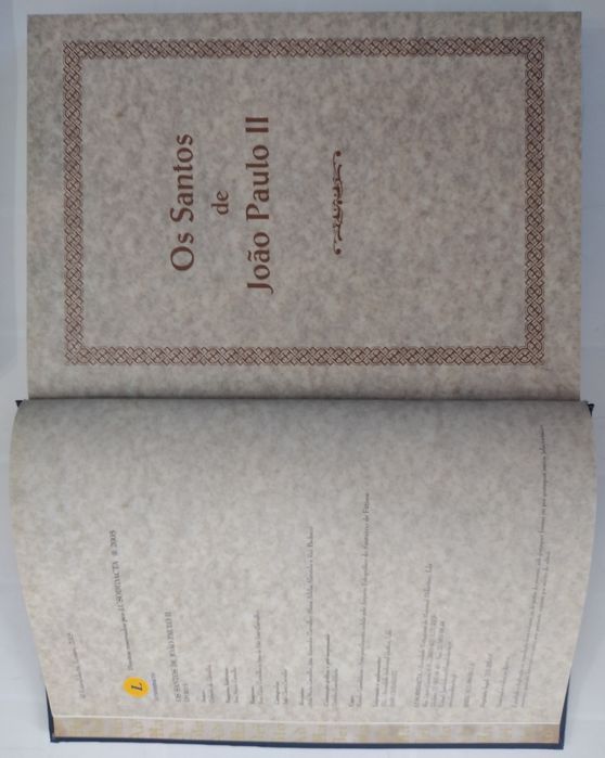 Os Santos de João Paulo II - 3 livros novos na caixa original