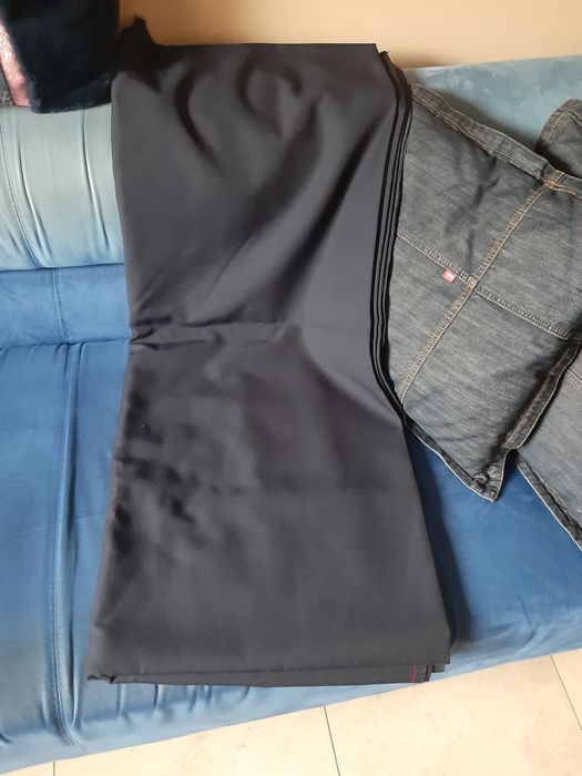 Kupon tkaniny prl granat ciężki materiał vintage kolekcja home  boho