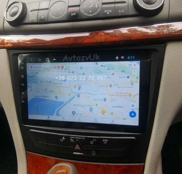Android 14 Mercedes Benz w211 E-Class CLK CLS 2 дин CarPlay Магнитола