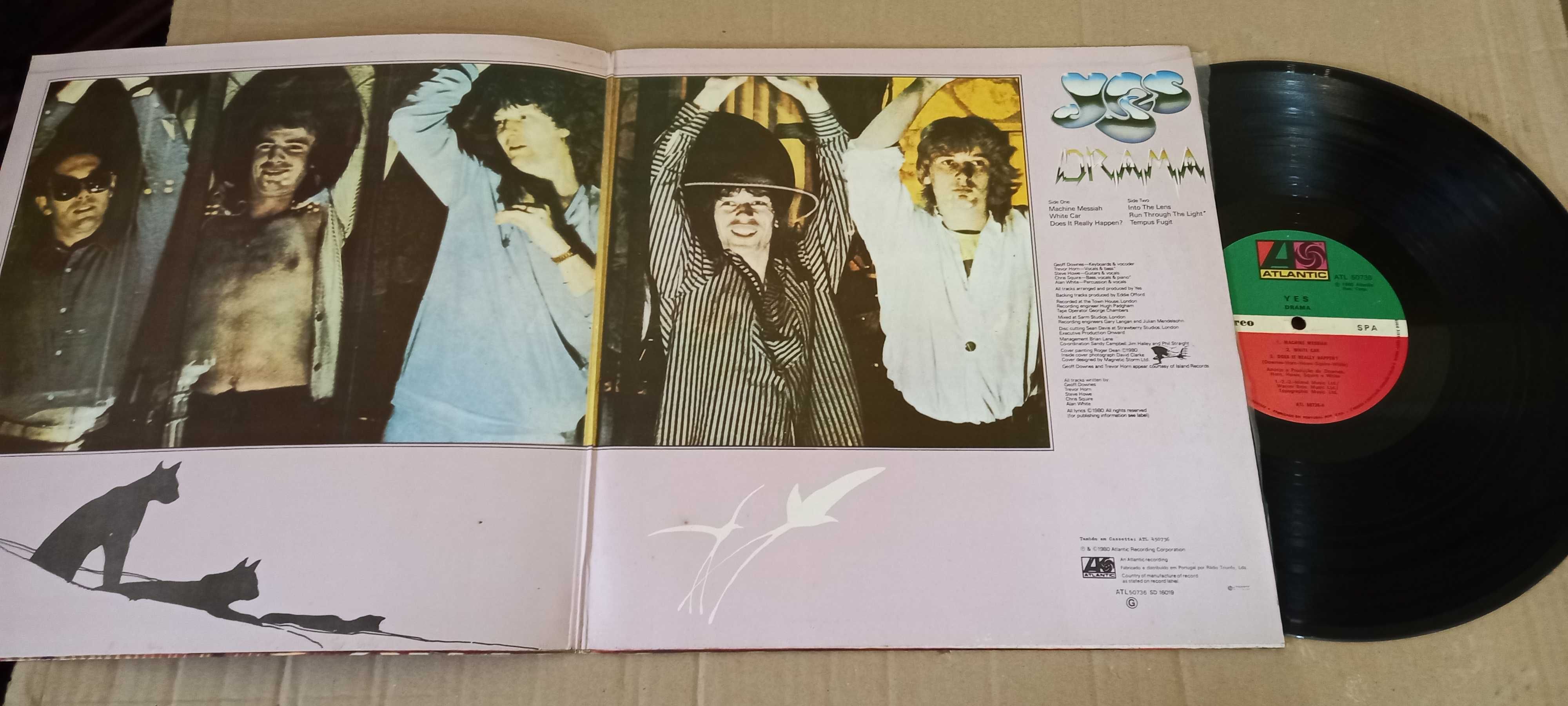 Yes ‎– Drama LP 1980 Edição de Portugal