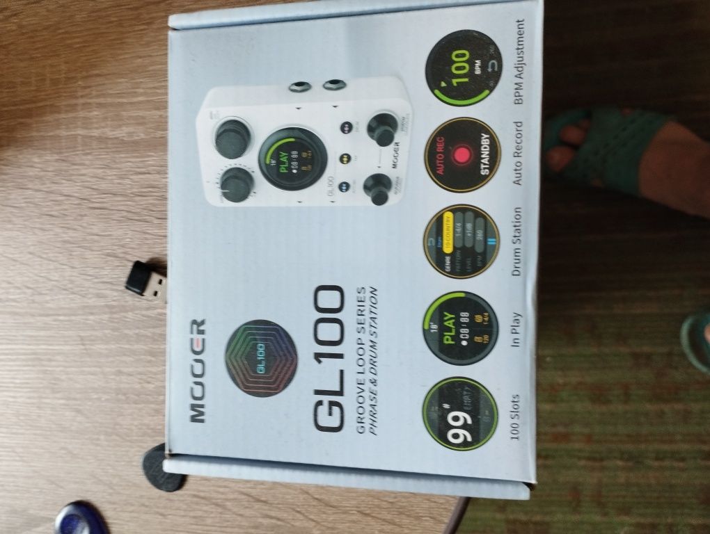 Mooer gl 100,фразовий лупер ритм станція.