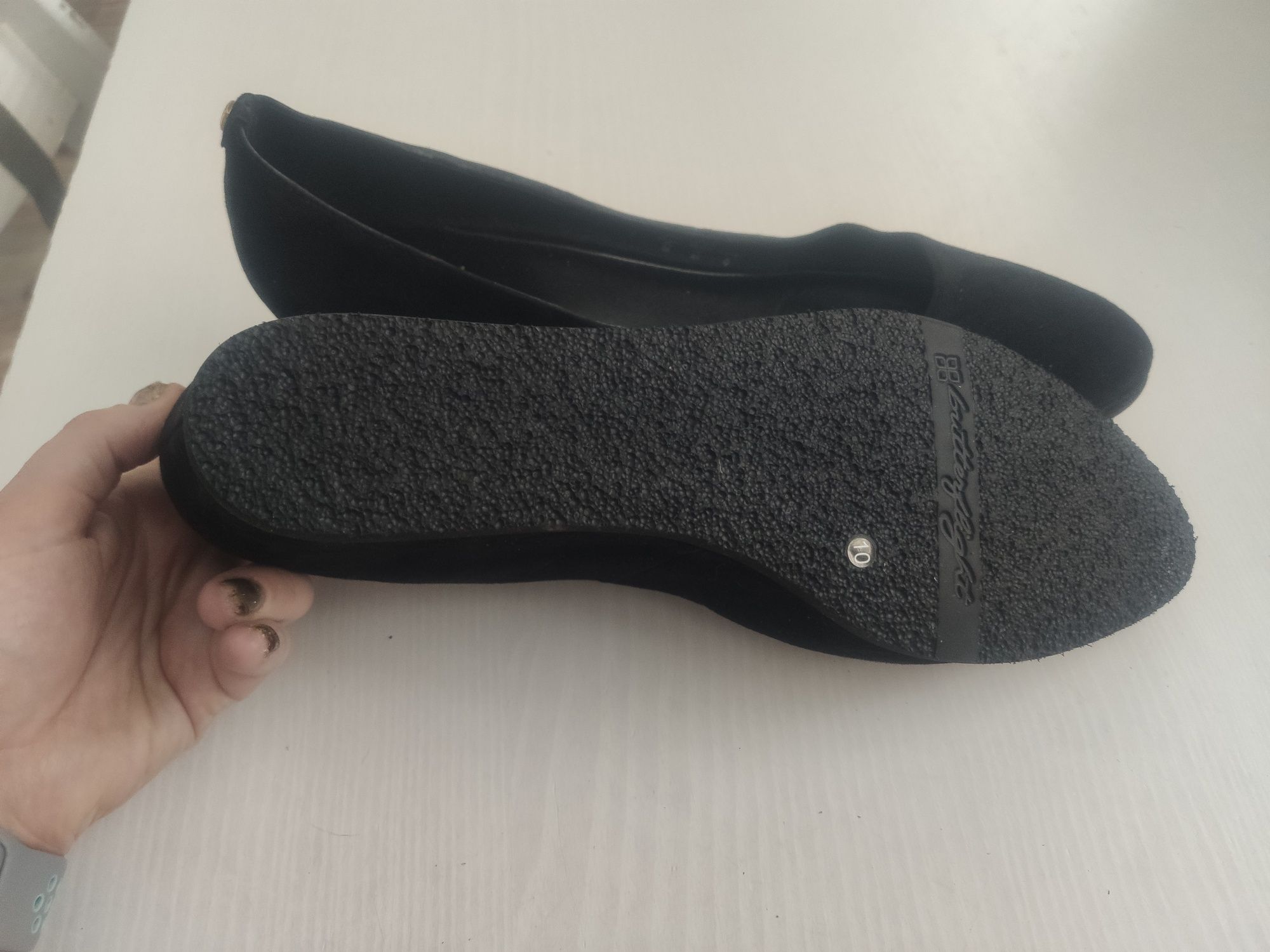 Nowe czarne buty damskie HOGL czarne baleriny r.44 wkładka 29cm