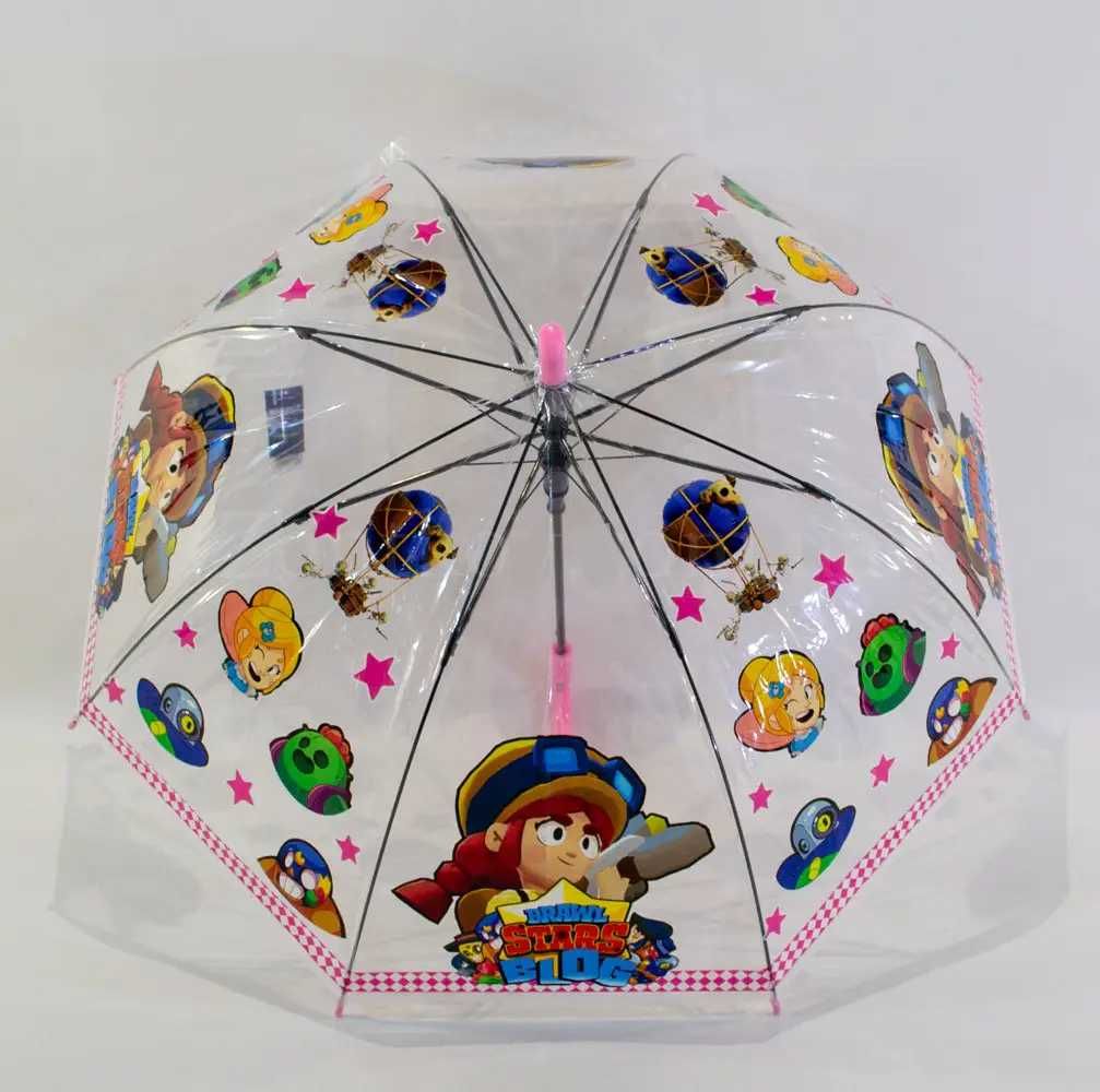 Детский зонт трость мальчикам разные герои в масках бра BЛ Cтaрс амонг