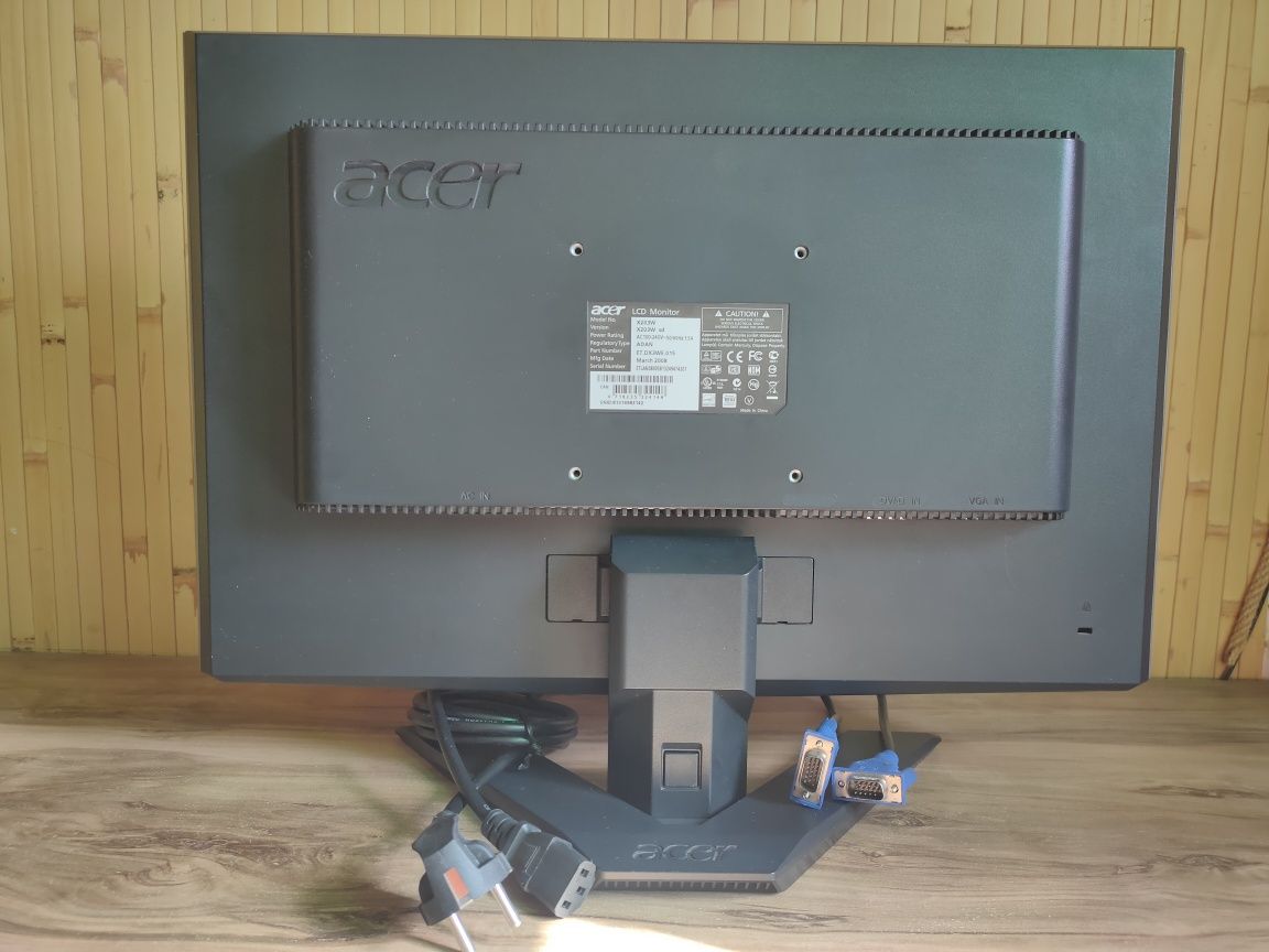 Монітор acer x 203w.  20''