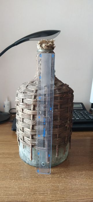 Автентичний Бутель плетений 5 л. гендзюр для вина чи самогону