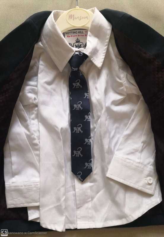 Marynarka krawat koszula nowy zestaw 74cm dla Gentlemana nowy
