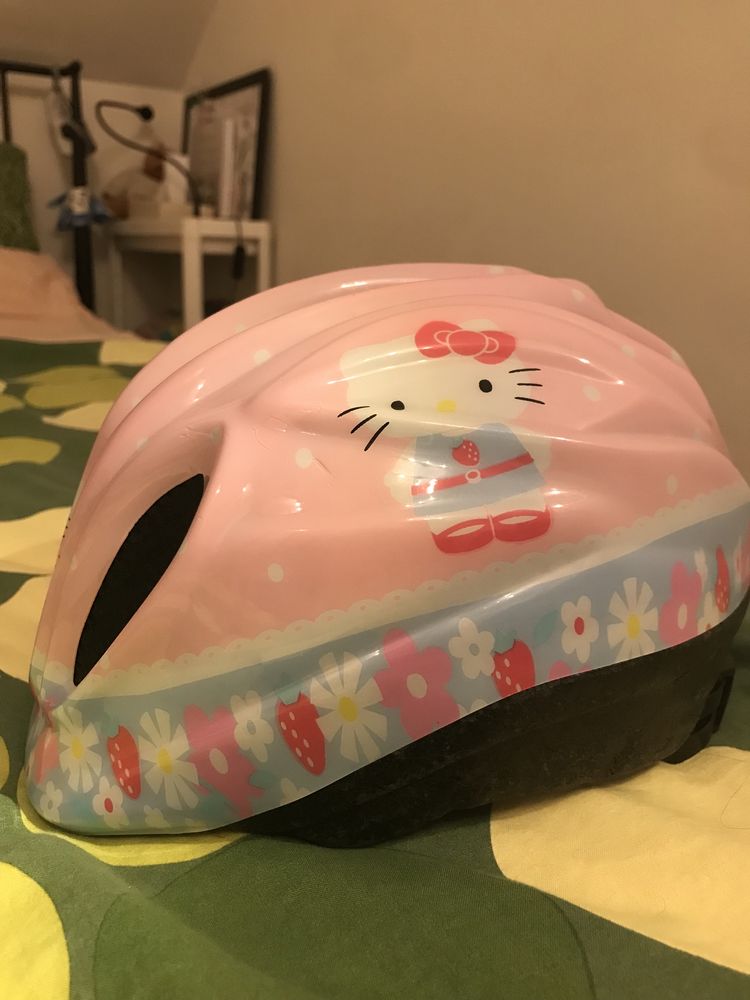 Kask rower hulajnoga Hello Kitty dziewczynka S roz 46-51