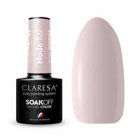 Claresa Soak Off Uv/Led Nude Lakier Hybrydowy 102 5G (P1)