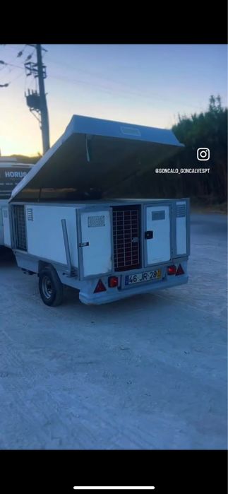 Reboque termico para cães