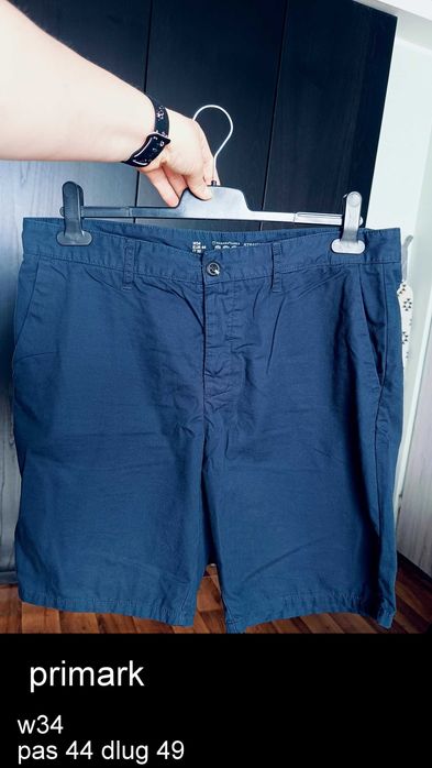 Szorty męskie eleganckie materiałowe Primark W34