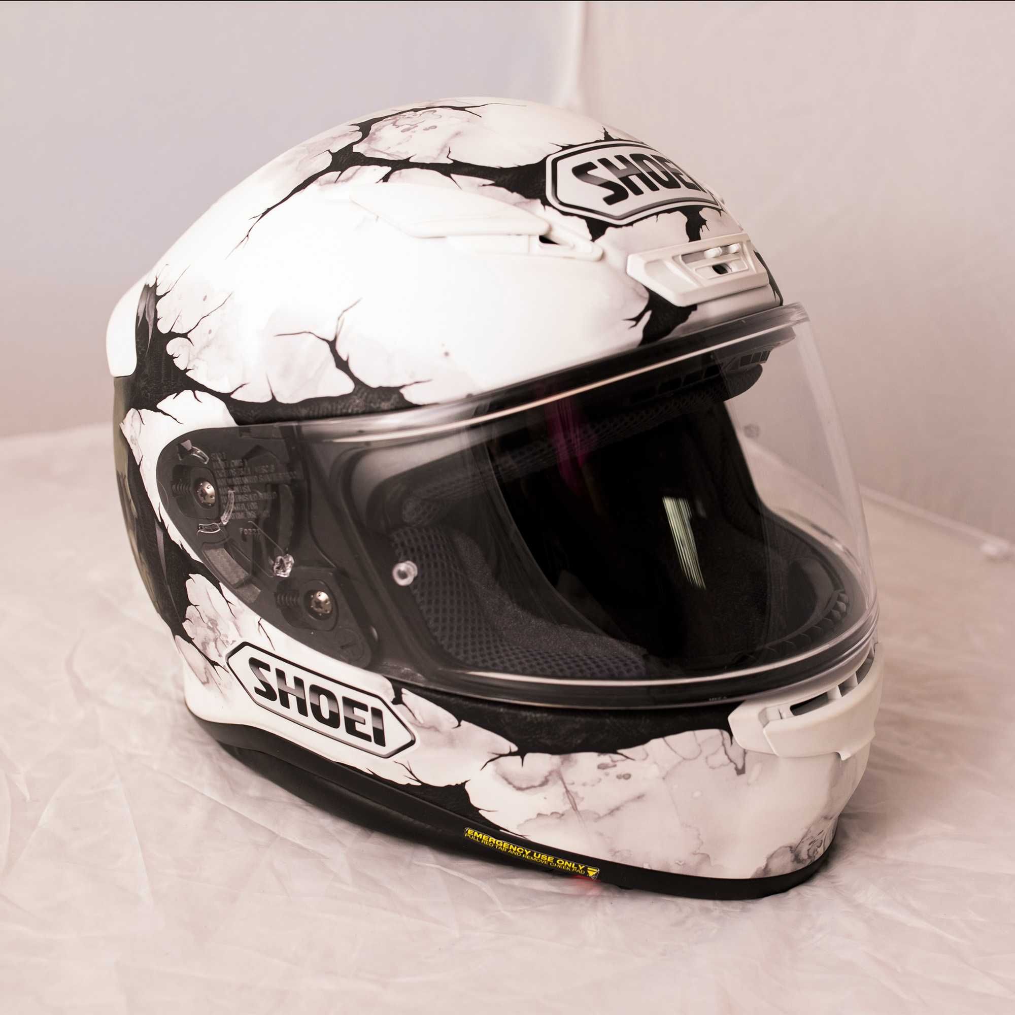kask SHOEI NXR Ruts TC6 rozmiar S biały matowy - unikalne malowanie