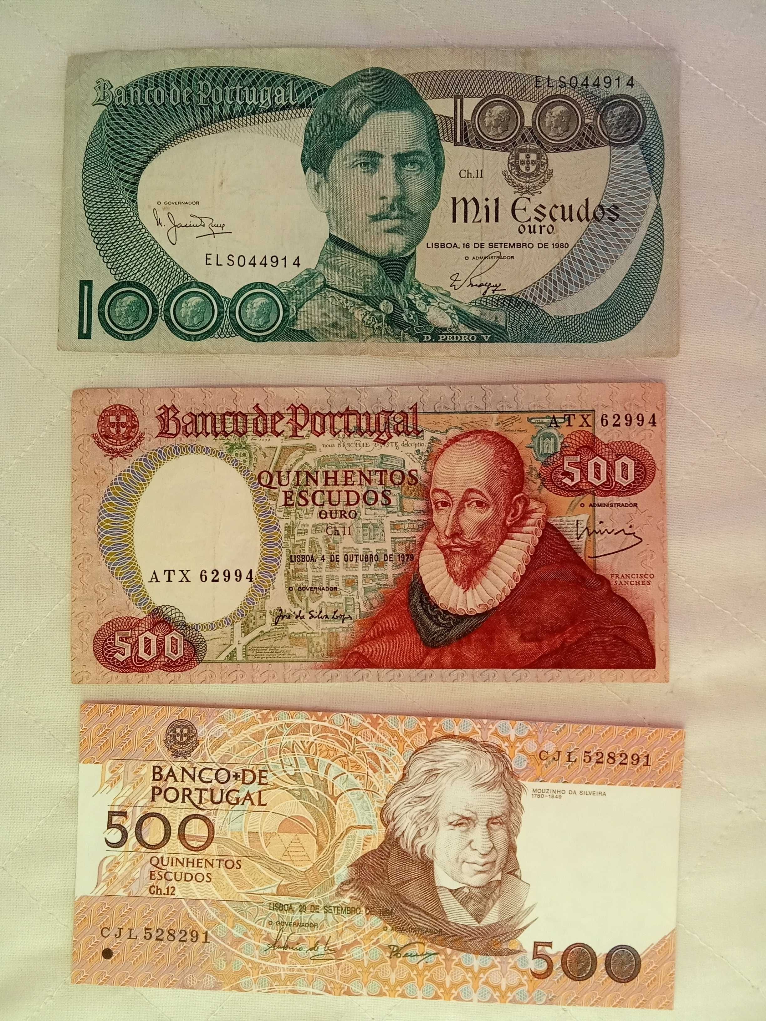 10 Notas Portugal como novas MPC