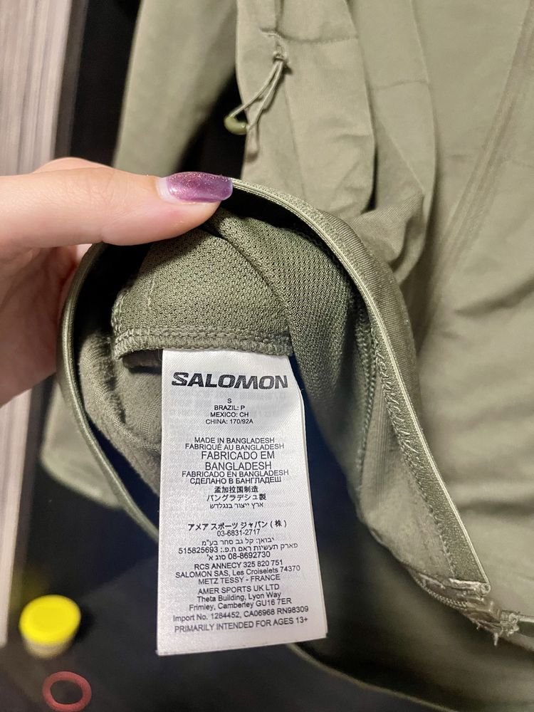 Кофта salomon windstopper