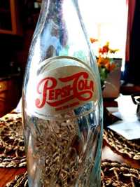 Szklana butelka Pepsi Cola 1 l vintage PRL