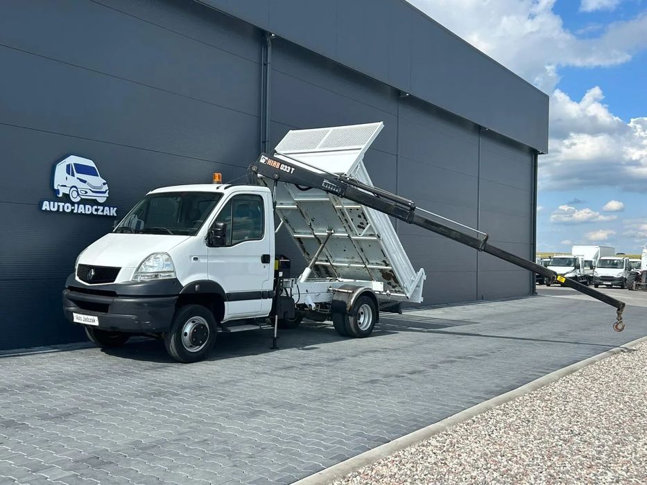 Renault Mascott 120.65 Wywrotka + HDS HIAB 033T **Wywrot**Ładowność 3060kg**Niski przebieg**Sprowadzony**