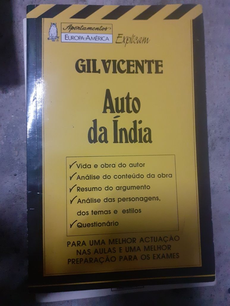 Livro Gil Vicente auto da Índia
