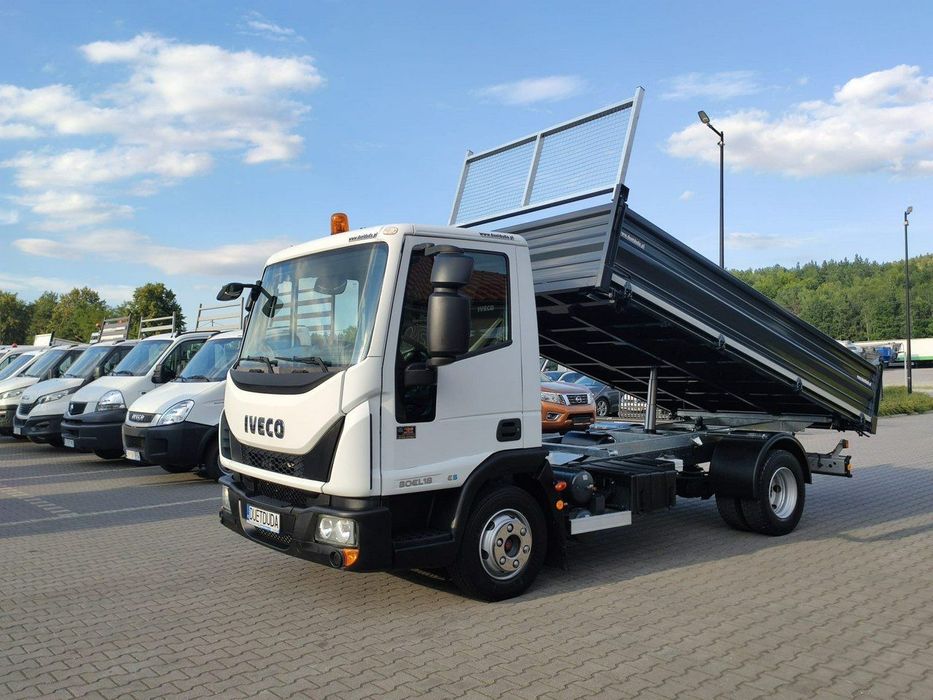 Iveco Eurocargo 80EL18 E5 Super Stan UNIKAT !!!  Blokada Mostu Nowa zabudowa Wywrot 3-stronny tył Resor !!!