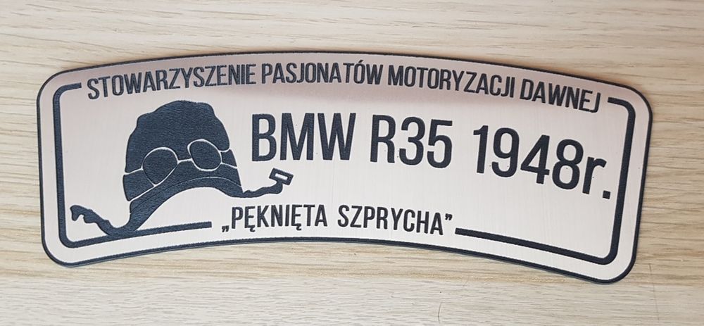 SHL M04 Tablice na przedni błotnik do starych zabytkowych motocykli