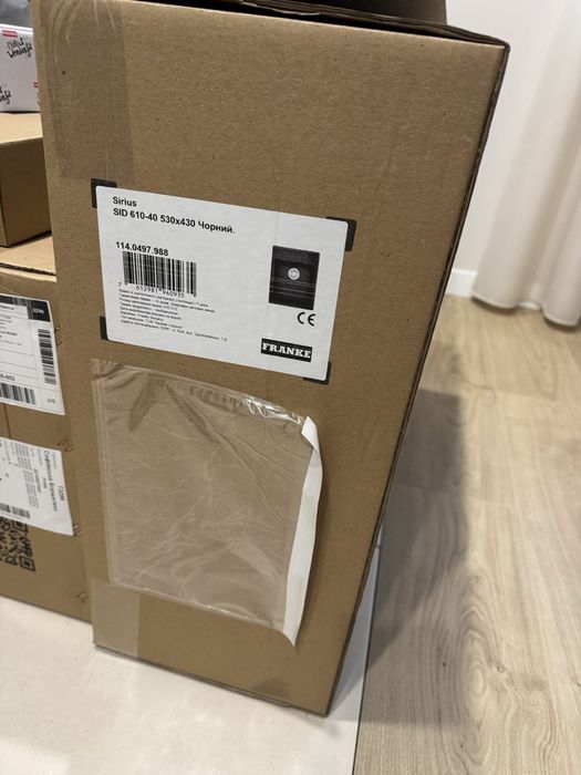 Кухонна мийка Franke Sirius SID 610-40 Чорний матовий