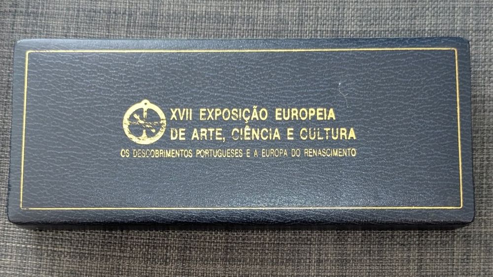 Estojo Portugal Prata Proof 1983 XVII Exposição Europeiaa