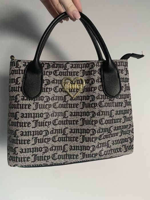 Juicy Couture torebka do ręki skórzana z sercem vintage