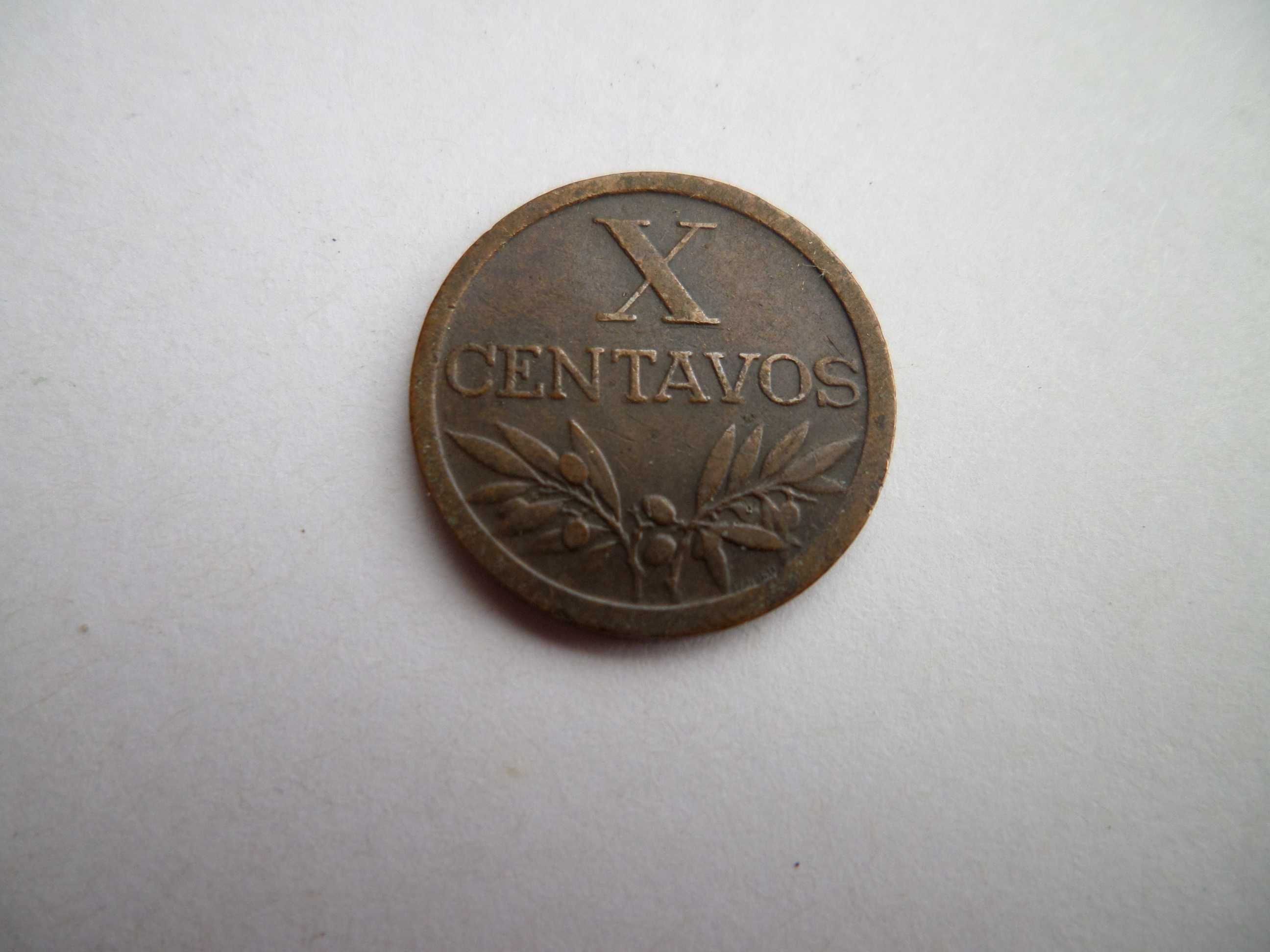 Moeda da Republica Portuguesa : X Centavos , ano 1952