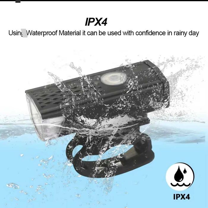 Zestaw lampki rowerowe led przednia tylnia zestaw nowe aku usb