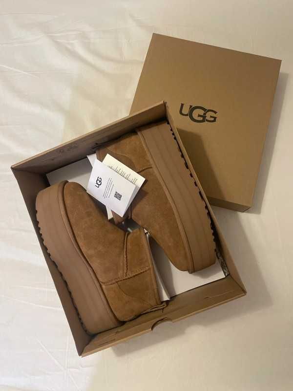 UGG Classic Ultra Mini Platform Boot Chestnut R-39